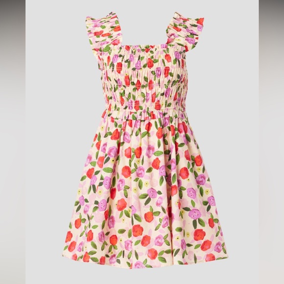 English Factory Flower Ruffled Mini Dress - Picture 4 of 8